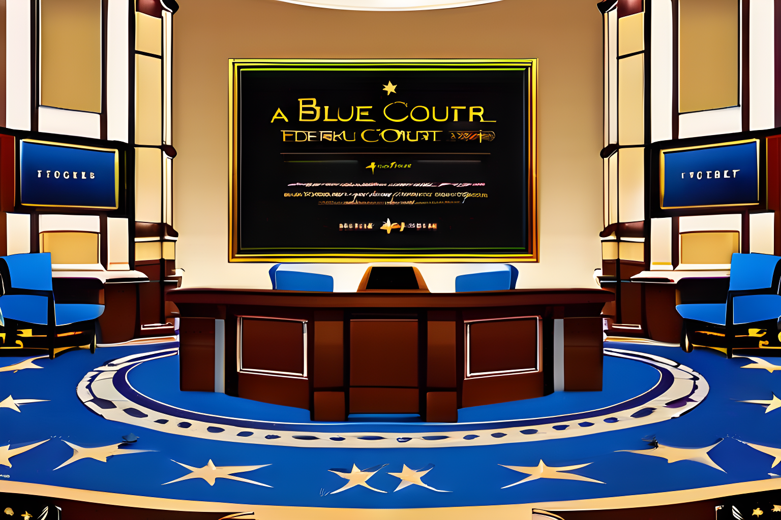 a blue federal court