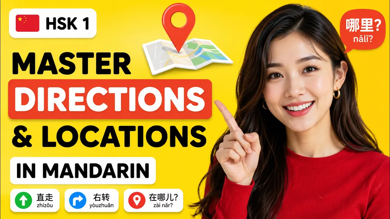 Mandarin HSK 1 Localizers and Asking Directions