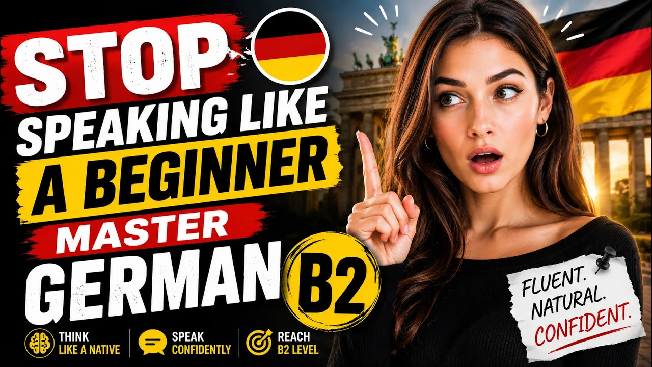 Stop Speaking Like a Beginner. Master German B2 with Confidence in 90 Days